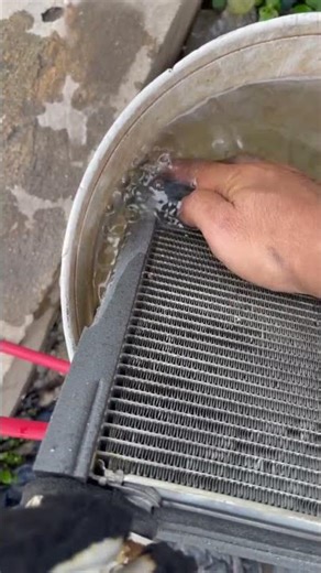 Locate the refrigerant leak in the vehicle’s air conditioning system.