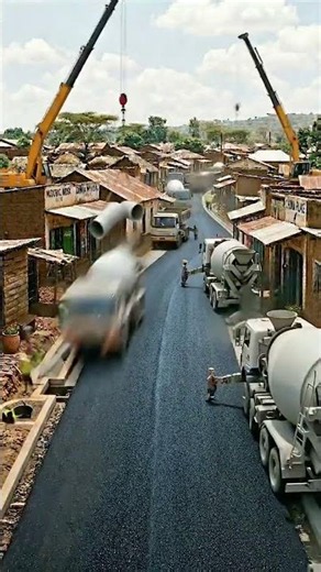 From Mud and Chaos to a Perfect Asphalt Road