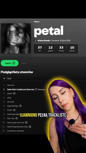 Ariana Grande publikuje snippet tytułowego numeru Petal z jej nadchodzącego albumu.