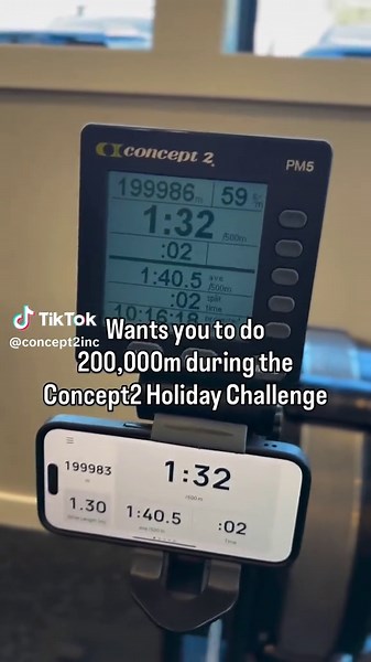 One week out! Join us November 27th, you Erg, we donate to one of four great charities on your behalf for the Concept2 Holiday Challenge. Tag your workout buddy who needs some motivation during the holiday season! Choose from 100,000m or 200,000m goals. #Concept2 #C2Challenge