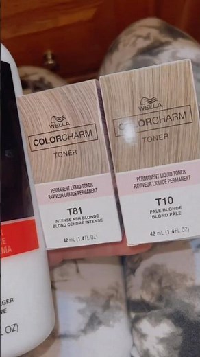 Toning with Wella T81 & T10 🤎 #wellatoner #makeup #beauty