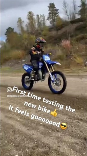 First time testing the yamaha #yz85 #motocross #dirtbike