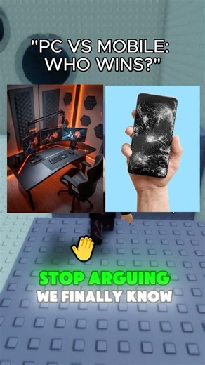 PC vs MOBILE: The Final Answer! 📱💻 #roblox #shorts #robloxrant #reletable