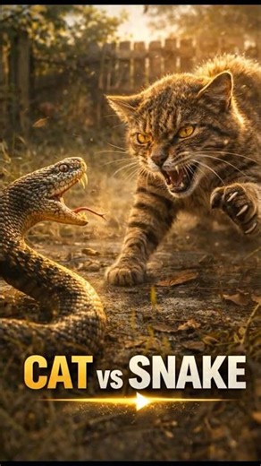 Cat Slaps Snake! ⚡ Fastest Reflexes in the World 😱