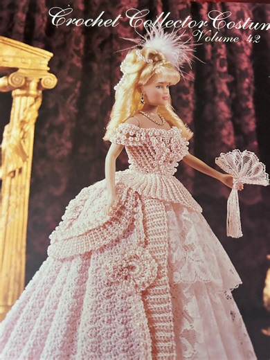 Crochet Barbie Doll Gown Pattern: Vintage Embroidery Dress (paper Copy) - Etsy