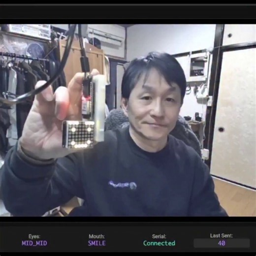 APPLE JUST GOT HUMILIATED BY AN $8 JACKET BADGEA random Japanese maker saw Apple's $3,499 Vision Pro Persona and decided to build the same thing for the price of a pizza.Same real-time face mirroring. Same natural expressions and blinks. Same low latency reaction when you smile.Apple needed a full headset with M2 chip, R1 processor, 12 cameras and LiDAR.He did it with one ESP32, a tiny camera and MediaPipe running 468 landmarks on-device.Total cost: eight dollars.This is what happens when one we