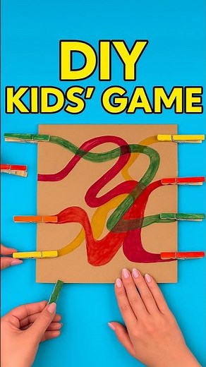 DIY Paper & Clothespin Color Matching Game | Fun & Easy Kids Craft #diy #craft #craftyfun #kids