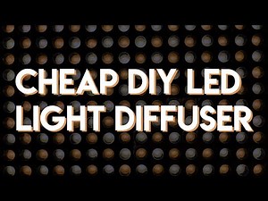 How to make a cheap light diffuser - DIY