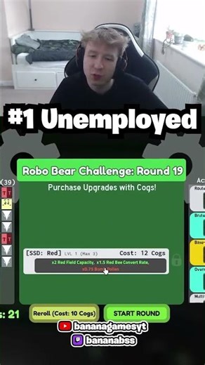 TOP 1 UNEMPLOYED! Banana Got Asked If He Goes To The Gym And He Gets Mad (Bee Swarm Simulator)