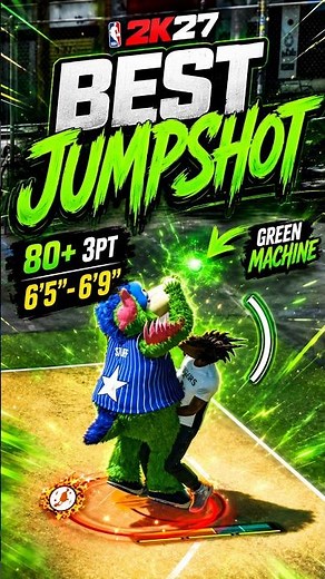 This NBA 2K27 BEST jumpshot is TOO EASY TO GREEN. 🔥 for 80+ 3PT Builds! 🔥 6'5"–6'9" GREEN MACHINE