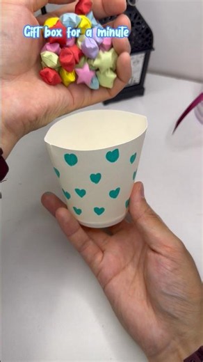 Turn a Paper Cup into an Adorable Gift Box! 🎁✨