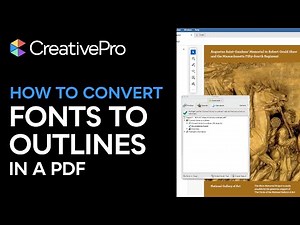 Acrobat: How to Convert Fonts to Outlines in a PDF (Video Tutorial)