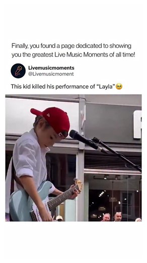 Live Music Moments | At just 7–8 years old, British guitar prodigy Leonardo Patrick has gained attention online for performing classic rock songs — including... | Instagram