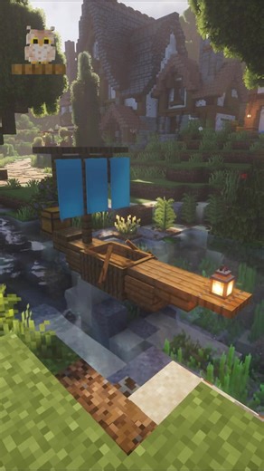 Minecraft Small Boat Idea. In this tutorial I show you how to build a small decorative boat that’s perfect for rivers, docks, harbors, and fishing villages. It’s a simple build but adds a lot of life and detail to your Minecraft world. This design fits great in medieval towns, survival worlds, and cozy harbor builds, and can easily be customized with different wood types. If you enjoy cozy Minecraft builds and simple tutorials, subscribe for more!