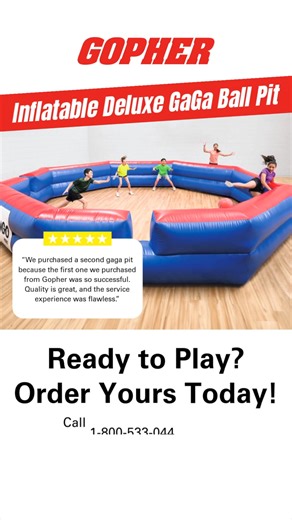 Turn any space into a GaGa Ball arena in no time. Quick to inflate, easy to store, and ready for action! | Gopher Sport
