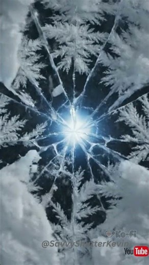 Did the Ice Bend Toward the Light… or Did the Light Bend the Ice? 🔵❄️