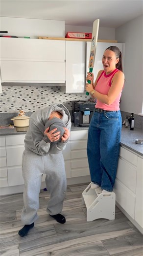 She hit me with a cricket bat ,