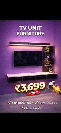 Modern Floating Wall Mount TV Unit WithStorage