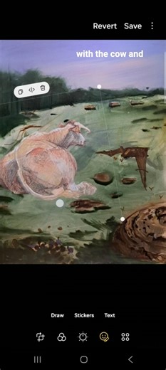 Using stickers in my phone's native Gallery app to experiment with #dungscape composition