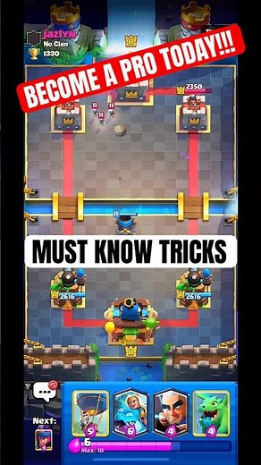 Clash Royale 4 Secret Tricks PROs Use – Win More Today! 🏆 #clashroyale #secrettips #protips