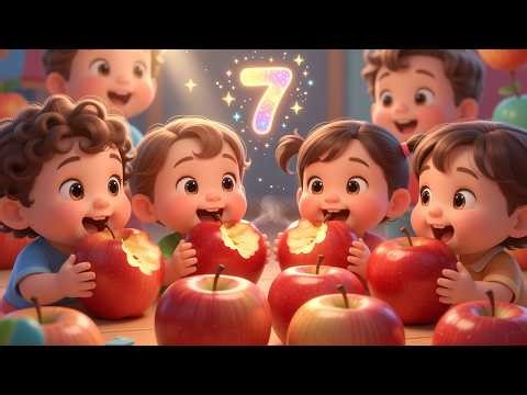 Counting Apples 1–10 🍎 | Fun Kids Counting Song & Nursery Rhyme for Toddlers