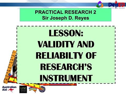 PRACTICAL RESEARCH 2 | VALIDITY AND RELIABILITY OF RESEARCH'S INTRUMENT | TAGLISH