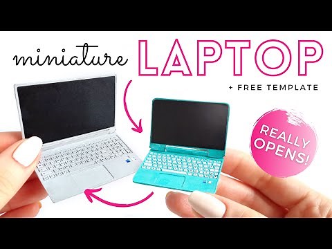 DIY LAPTOP for DOLLS | How to make a LAPTOP for BARBIE DOLLS | DIY Barbie MINIATURE LAPTOP computer
