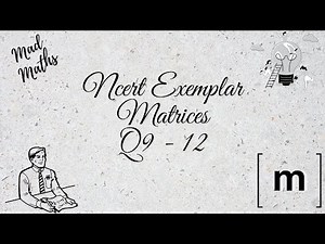 Matrices NCERT Exemplar Q9 to 12