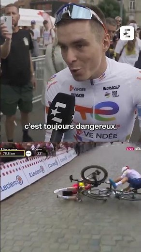 🇫🇷😳🚴🏻 Vercher revient sur l’accrochage qui a marqué la 1ère étape du Tour de France 2025 ! #tdf