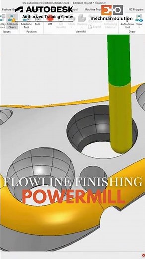 Autodesk PowerMill for complex part machining #autodesk #powermill #delcam