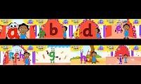 Mix of 8 videos from youtube : ALPHABET LETTER HUNT WITH AKILI