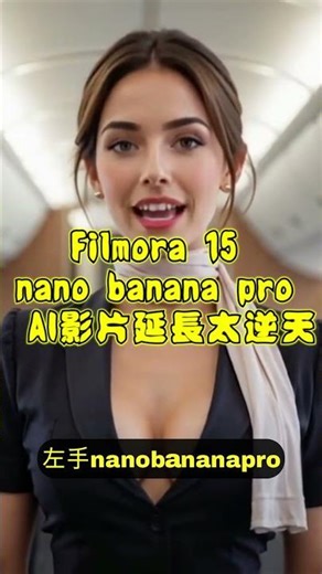 Filmora 15 has a hidden feature! The nano banana pro makes AI-powered video extensions incredibly...