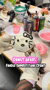 🍩✨ POV: You walk into a friendly donut competition… and suddenly it’s Food Network 😳😂 I had NO plan—just vibes. But when the pressure hit, I asked myself: What would Hello Kitty do? 😇🎀 She came out super cute and totally on brand 💅 even if I didn’t win, I had the BEST time with my foodie fam! Detroit knows how to bring the flavor 💕 #DonutWarsDetroit #DetroitFinds313 #FoodieLife #DetroitEvents #HelloKittyInspired #DonutBarDetroit | Detroit Finds