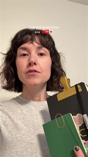 journaltok got ahold of me, pls help me not waste money. 🫣🤩🤍 *note: I use my classic moleskine for morning pages junk journaling, my little planner for day to day lists keeping my life organized. #journalecosystem #journaling