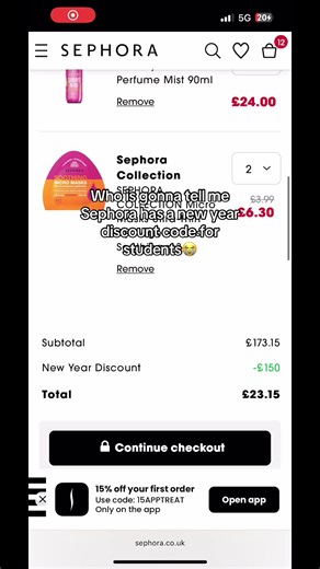 Sephora Student Discount Code for New Year Savings