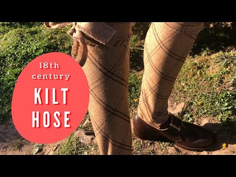 Sewing 18th Century Stockings & Kilt Hose || Jacobite Project pt. 1