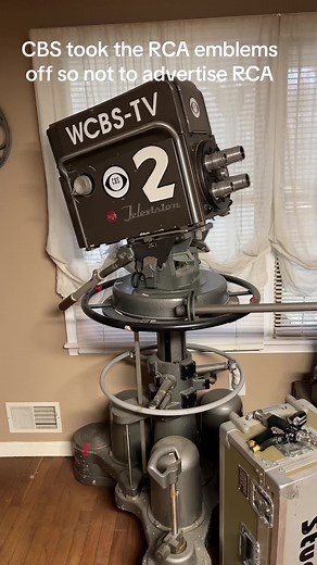 RCA image orthicon camera 1952, CBS studios originally owned this, I picked this camera up from an auction 3 years ago. Without the film chain the video signal is analog and unusable. #cbsny #1950stvcamera #imageorthicon