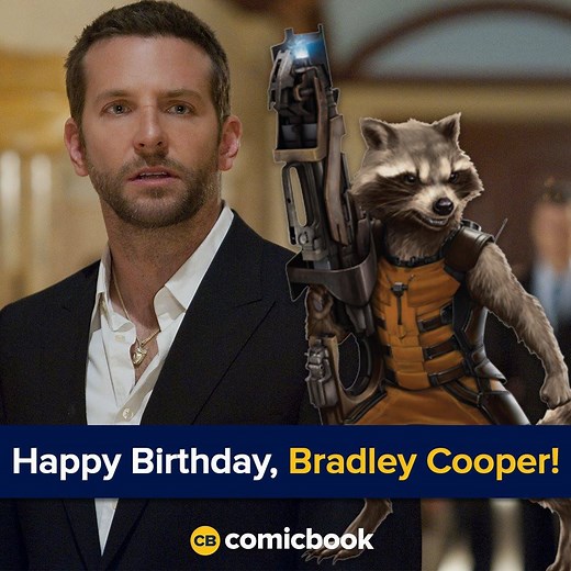 132K views · 4.8K reactions | Happy birthday to Guardians of the Galaxy star, and everyone's favorite raccoon - Bradley Cooper! | ComicBook.com | Facebook