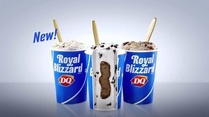 Experience the NEW Royal BLIZZARD treat lineup with a vortex of delicious treat filling suspended inside, like the Royal Oreo BLIZZARD treat filled with fudge, Royal New York Cheesecake BLIZZARD treat filled with strawberry, or Royal Rocky Road Brownie BLIZZARD treat filled with marshmallow. | Dairy Queen