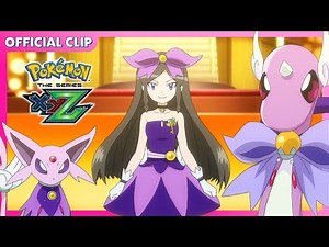 Espeon and Shiny Dragonair Perform! | Pokémon the Series: XYZ | Official Clip