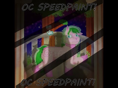having a drink without me speedpaint mlp oc