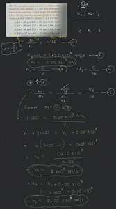The refractive index of denser medium with respect to rarer med... | Filo