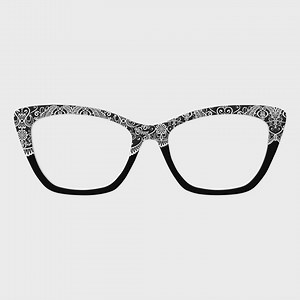 The White Lace on Black Background Magnetic Glasses Toppers – Compatible With Pair Eyewear Frames - Etsy Australia