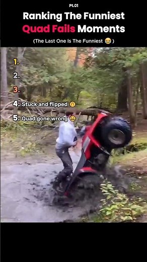 Ranking the Funniest Quad Fails Moments🤯🏁
