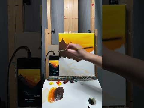 Painting Healing Scenery | Easy Landscape Painting Tutorial | Step By Step