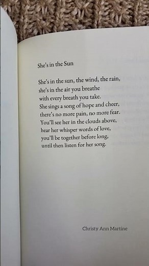 Sympathy Poem for Loss of Mother, Daughter, Sister or Friend 💙 She's in the Sun Grief Poem #grief