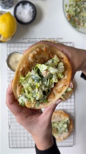 Chicken Caesar smashed tacos! 🌮