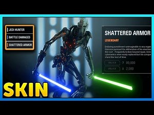 General Grievous SHATTERED Skin Gameplay - Star Wars Battlefront 2