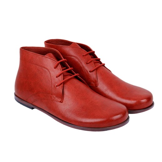 Herren Barfuß RED TOLEDO Leder Chukka Stiefel, Klassischer Komfort & Stil: Handgemacht, Stiefel