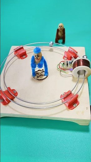 Electromagnetic accelerator homemade toys handmade diy